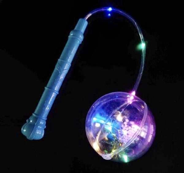 Glowing ball on a stick