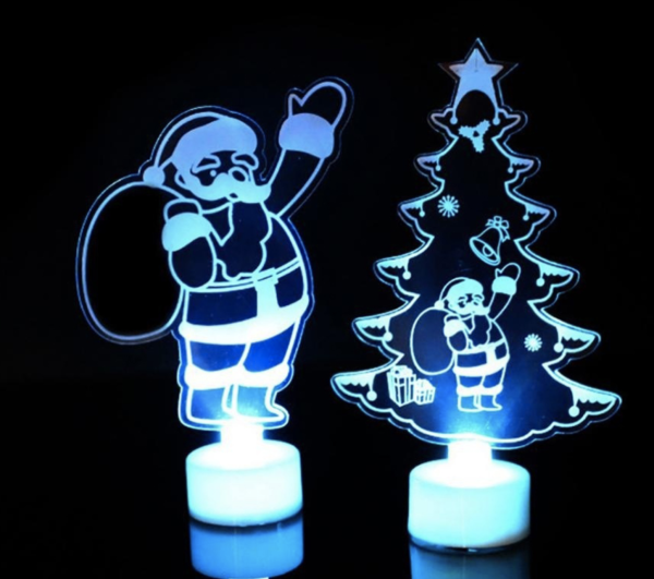 LED Santa Claus 2D on stand