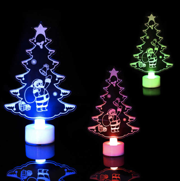 LED Christmas tree 2D on a stand