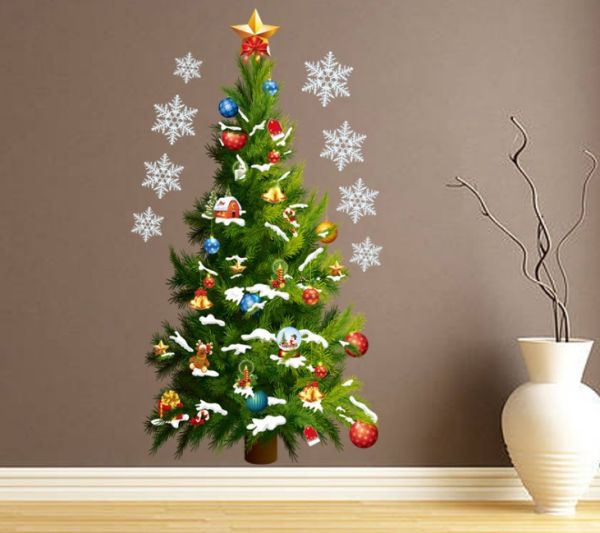 Decorative sticker Christmas tree