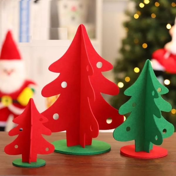 Three-dimensional felt Christmas tree (25 cm)